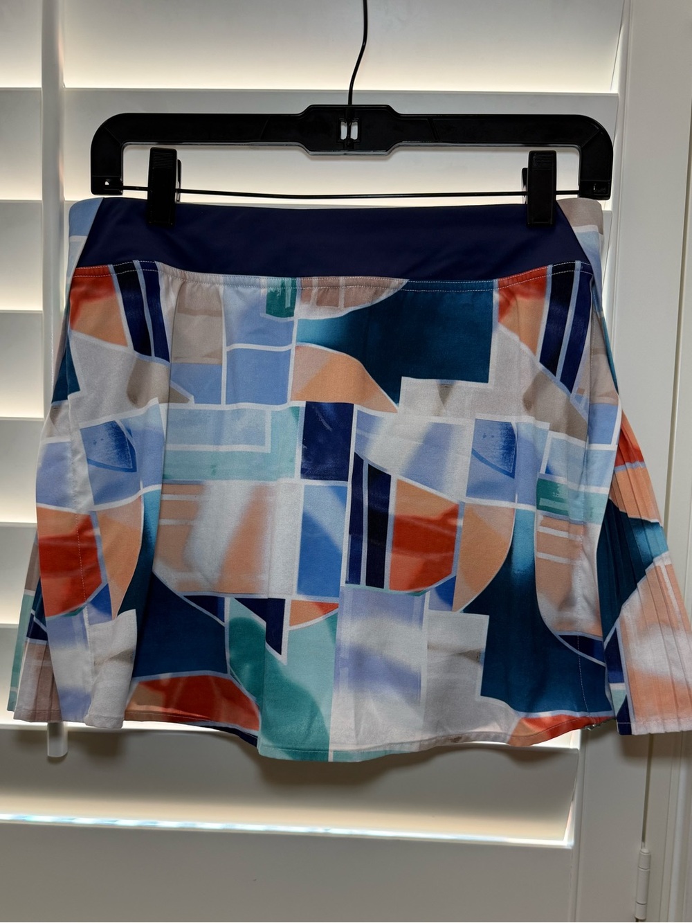 Lululemon Peek Pleat High-Rise Tennis Skirt Shadow Court Multi/Night Sea Size 6 - Picture 6 of 8